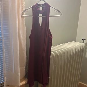 Lulu's Deep Purple Backless Dress